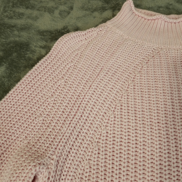 J. Crew Women's Pink Cowl Neck Sweater with Ribbed Knit Size XS - Picture 6 of 16
